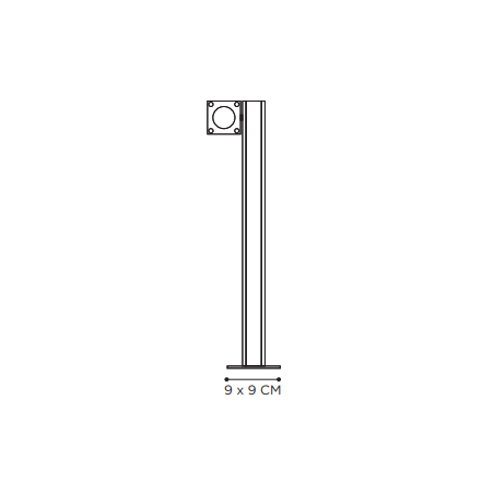 Royal Botania Q-Bic Bollard 60cm - 1 lamp