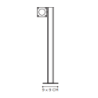 Royal Botania Q-Bic Bollard 60cm - 1 lamp