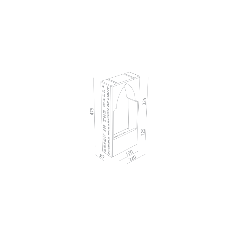 BRICK IN THE WALL Moor 7 IP54 Bathroom LED 800LM 230VAC