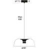 Lumina Tia 400 suspension lamp