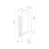 BRICK IN THE WALL Moor Large 5 IP54 Bathroom LED 800LM 230VAC