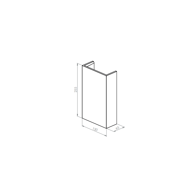 BRICK IN THE WALL Onyx H Duo IP20 LED 2x500LM 230VAC WARMDIM