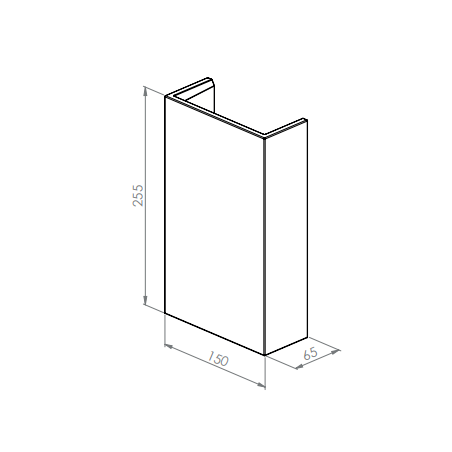 BRICK IN THE WALL Onyx H Mono IP20 LED 900LM 230VAC WARMDIM