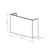 BRICK IN THE WALL Onyx L Duo IP20 LED 2x500LM 230VAC WARMDIM