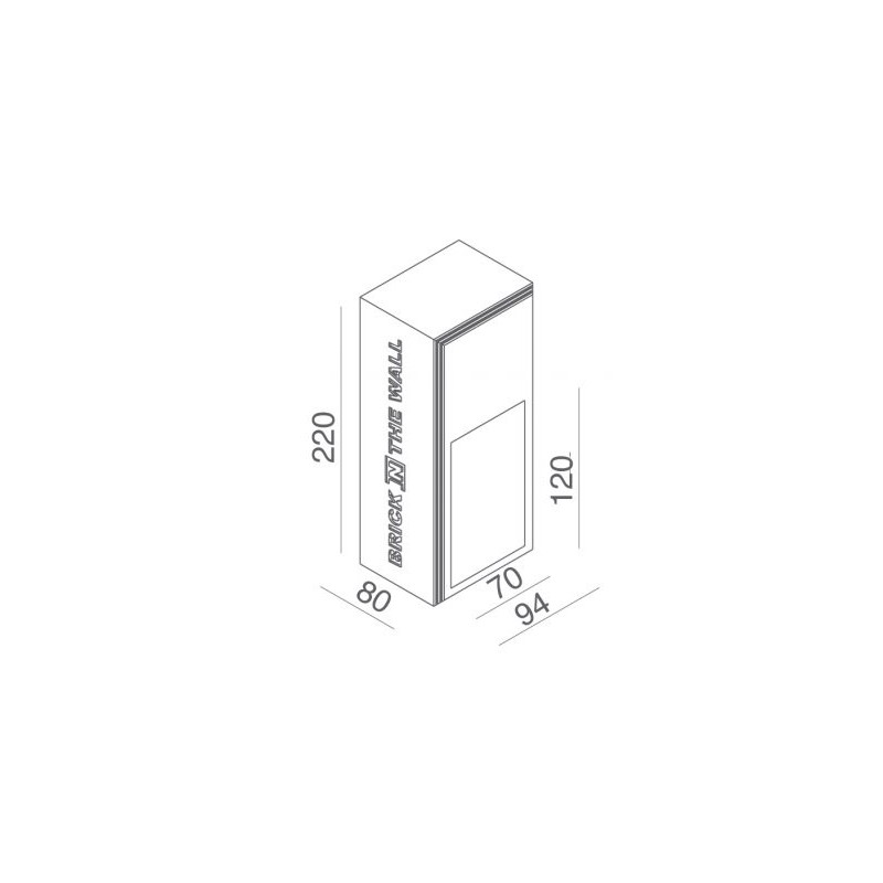BRICK IN THE WALL Mini LED DIM 100LM IP54 Bathroom