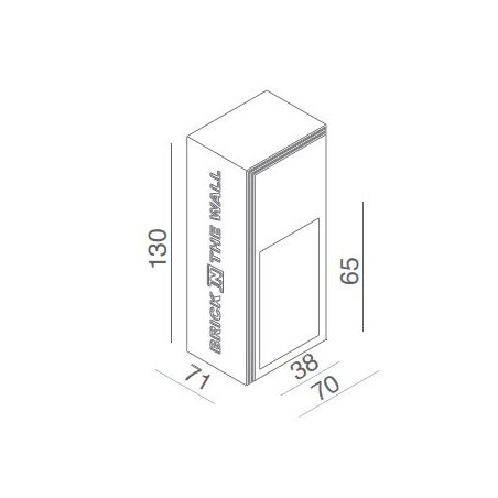 BRICK IN THE WALL Nano LED DIM 100LM IP20