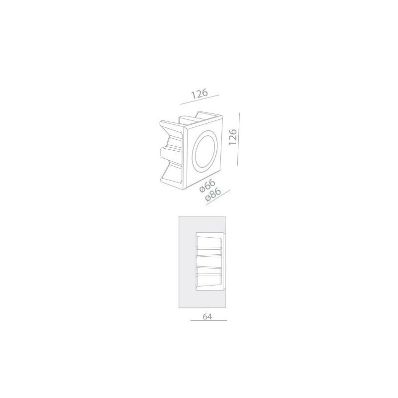 BRICK IN THE WALL Pica Zero LED DIM 100LM IP20