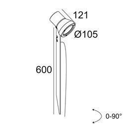 Delta Light KIX II PIN Bodenlampe