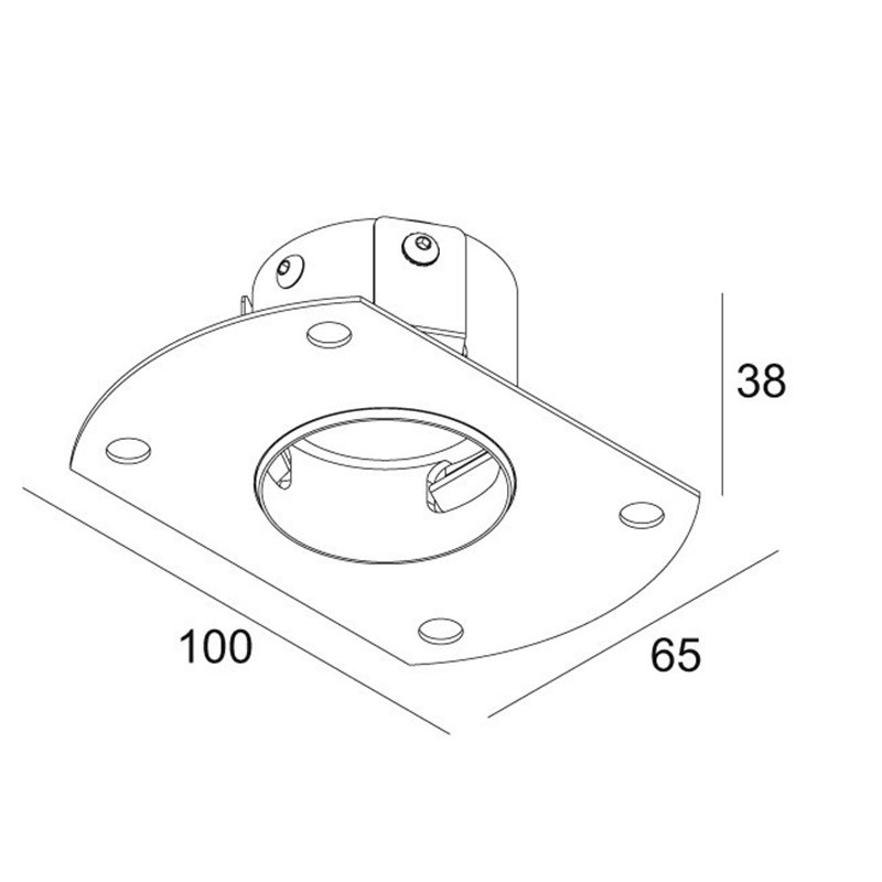 Delta Light MOUNTING KIT UHO L TRIMLESS