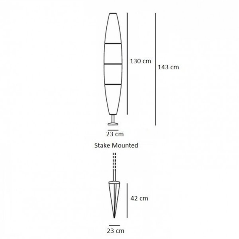 Foscarini Havana Outdoor Bassa Stake-Mounted Gartenleuchte