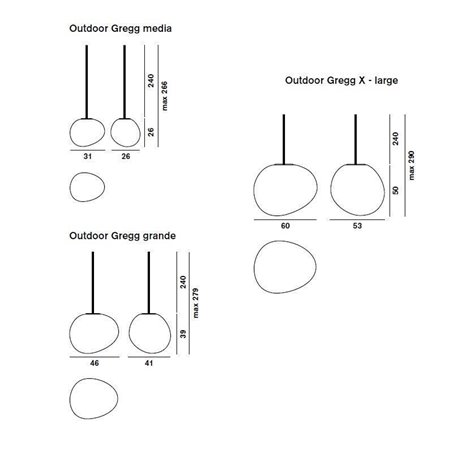 Foscarini Gregg Outdoor Suspension XL Suspension lamp
