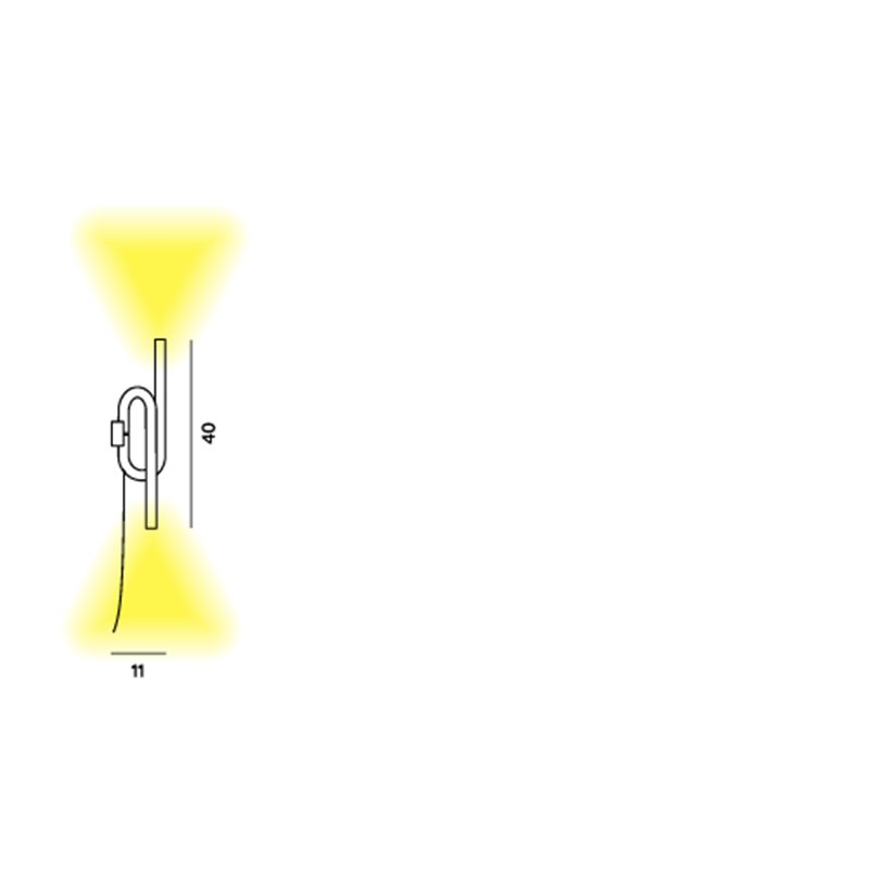 Foscarini Tobia With Plug Wandlampe