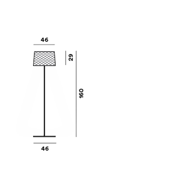 Foscarini Twiggy Grid Straight staanlamp Stehlampe