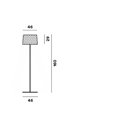 Foscarini Twiggy Grid Straight floor lamp