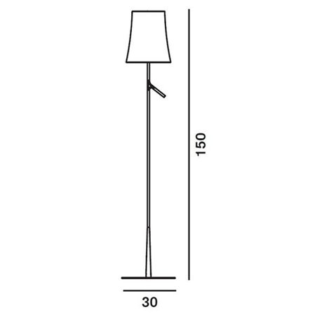 Foscarini Birdie Reading Led floor lamp