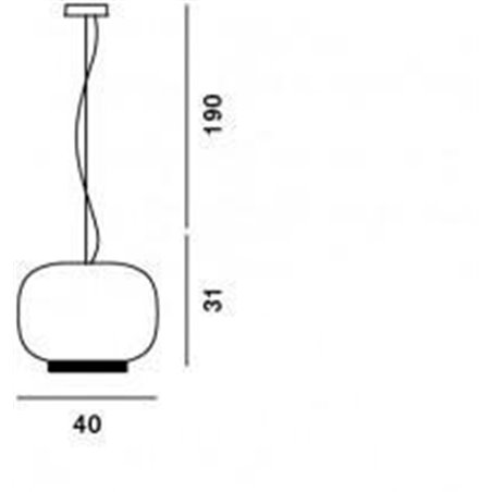 Foscarini Chouchin 1 Dim suspension lamp
