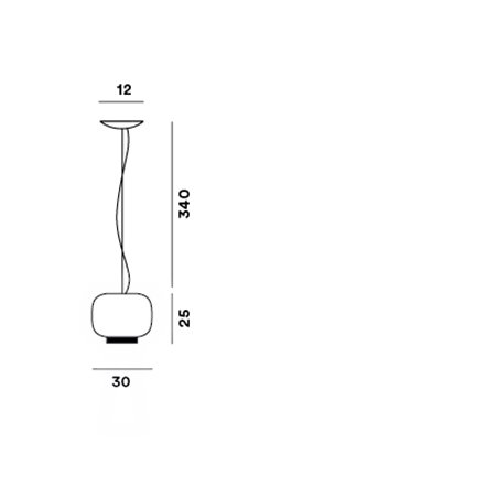Foscarini Chouchin Reverse 3 Color suspension lamp