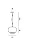 Foscarini Chouchin Reverse 1 Led suspension lamp