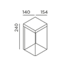 IP44 Gic Basis-Wandleuchte