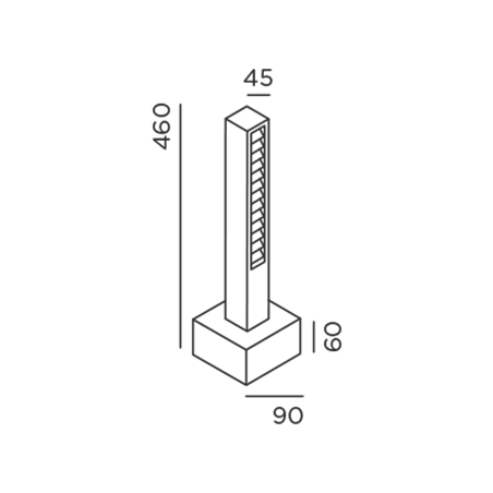 IP44 Lin 40 Bollard Garden Light