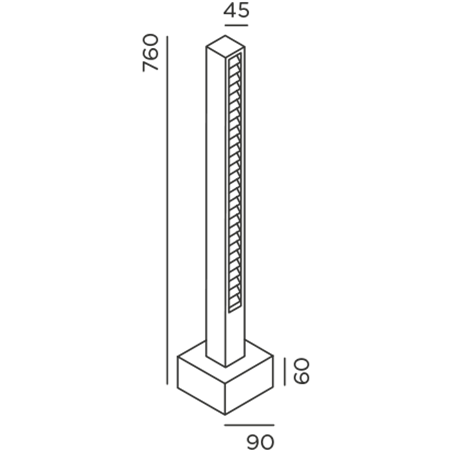 IP44 Lin 70 Bollard Garden Light