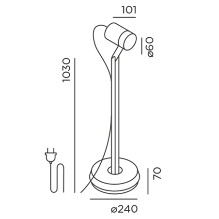 IP44 Spike Lettura Garden Bollard Light