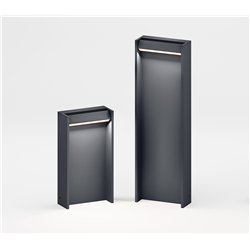 IP44 Slat 40 Bollard Garden Light