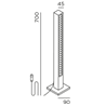 IP44 Lin 70 Base Connect Garden Light