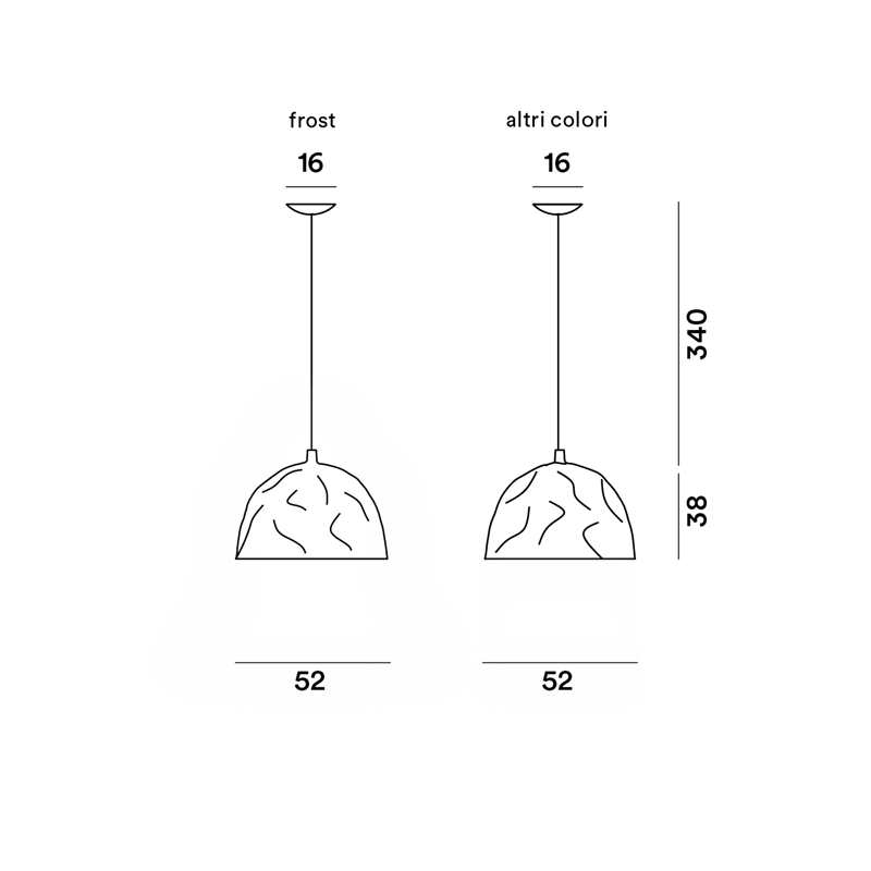 Foscarini Bump Susp. 10M Hängelampe