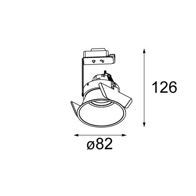 Modular Lighting Lotis Round 82 GU10 for LED Wandlampe