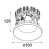 Modular Smart kup 160 diffuse IP55 LED GE Recessed spot