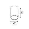 Modular Smart surface tubed 48 1x LED GE Ceiling lamp