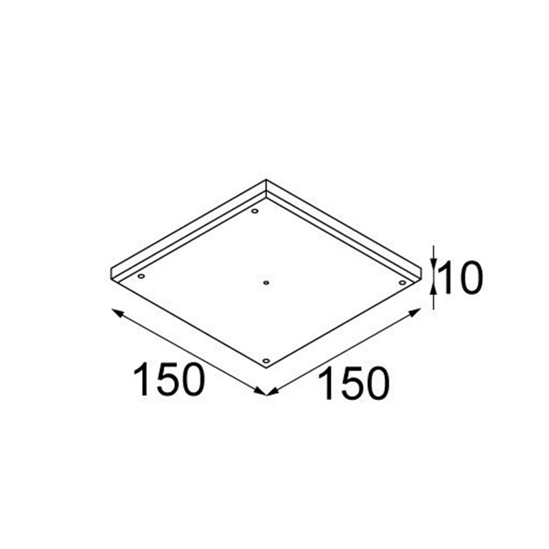 Modular Gypsum fibreboard 150x150
