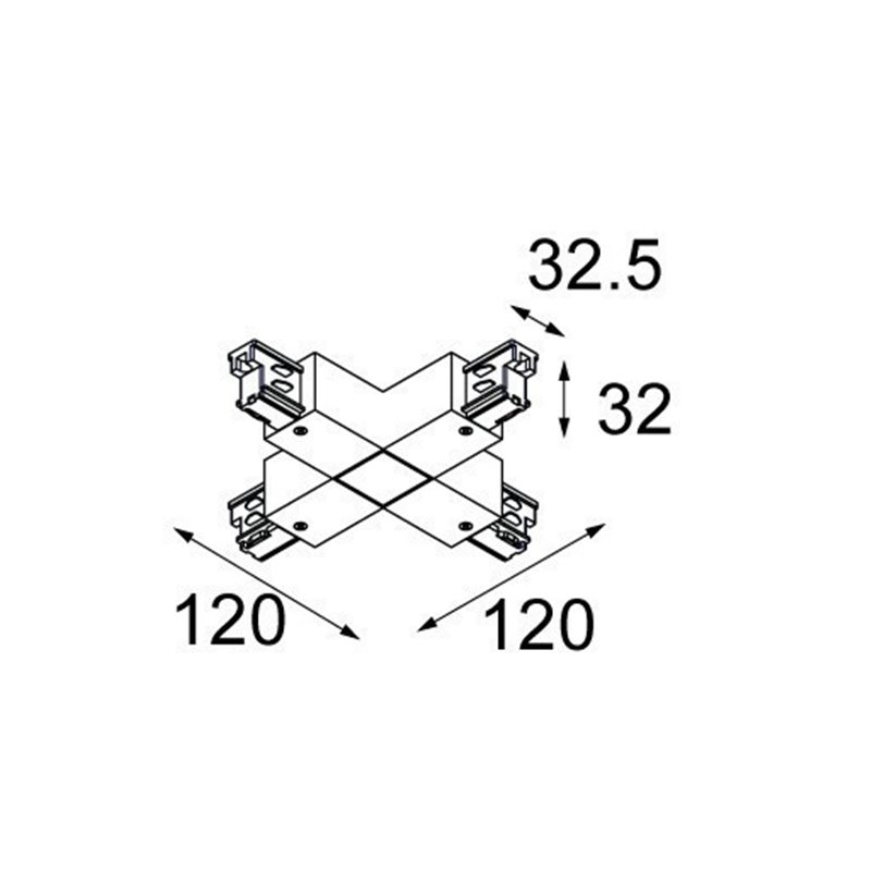 Modular Lighting Connector track X 