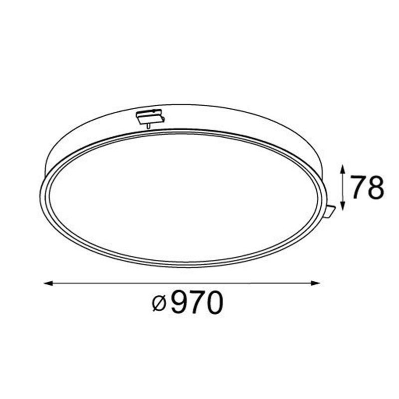 Modular Lighting Flat moon 970 recessed LED GI Einbaustrahler