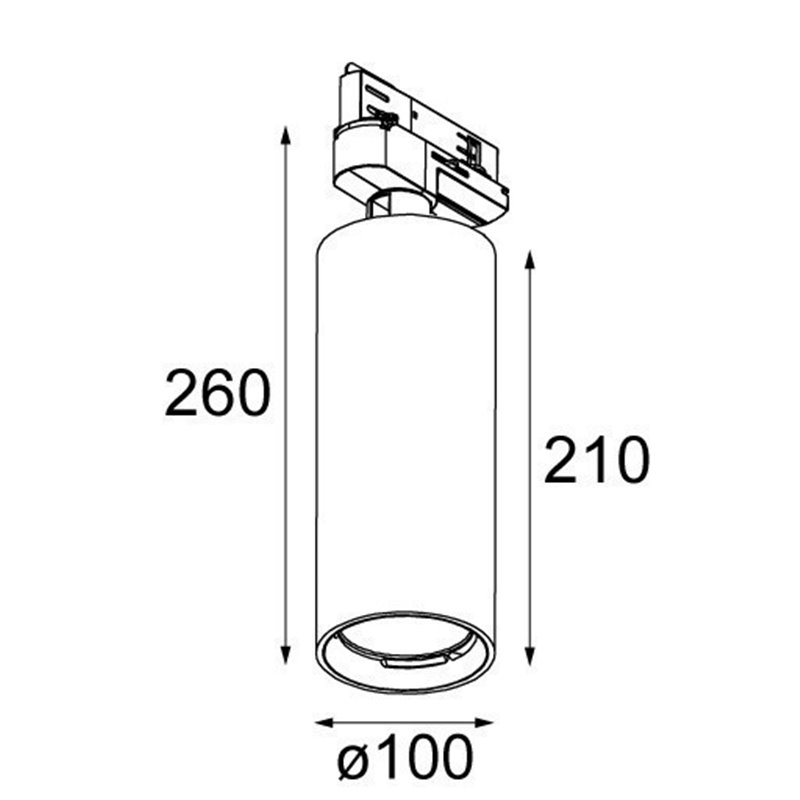 Modular Lighting Charlatan track 100 LED GI Schienenbeleuchtungssystem