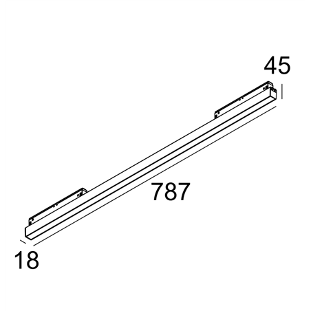 Delta Light M - Led Line He Soft 1 X 11,6W track lighting fixture