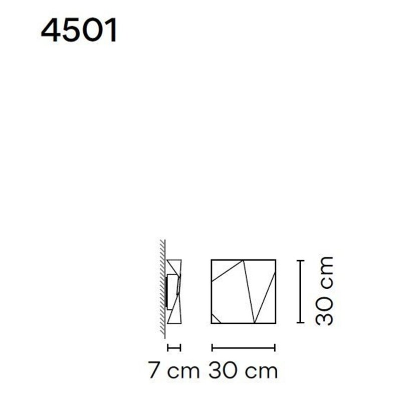 Vibia Origami Single B wall lamp
