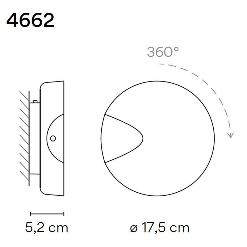 Vibia Dots A Turnable Switch wall lamp