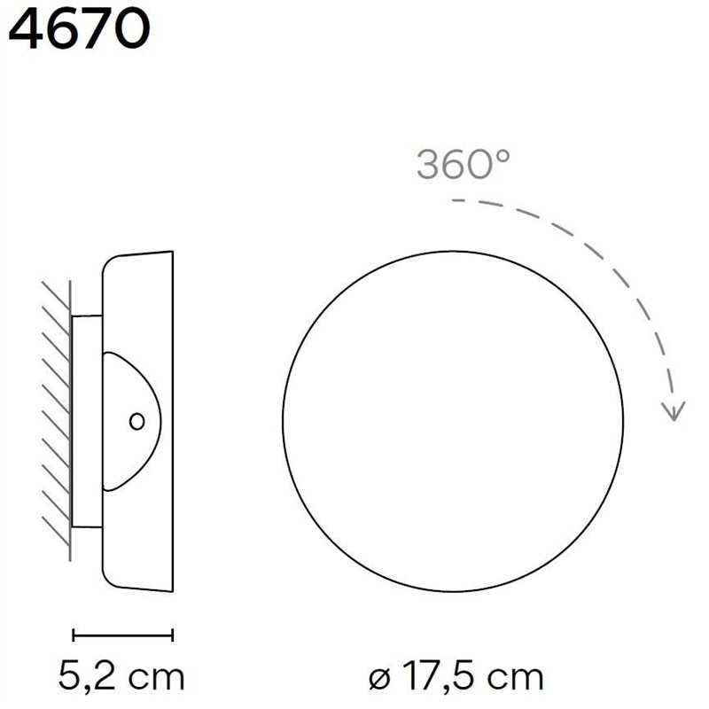 Vibia Dots C Turnable wall lamp