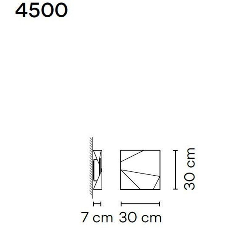 Vibia Origami Single A wall lamp