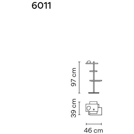 Vibia Suite 97 Glass Diffuser floor lamp