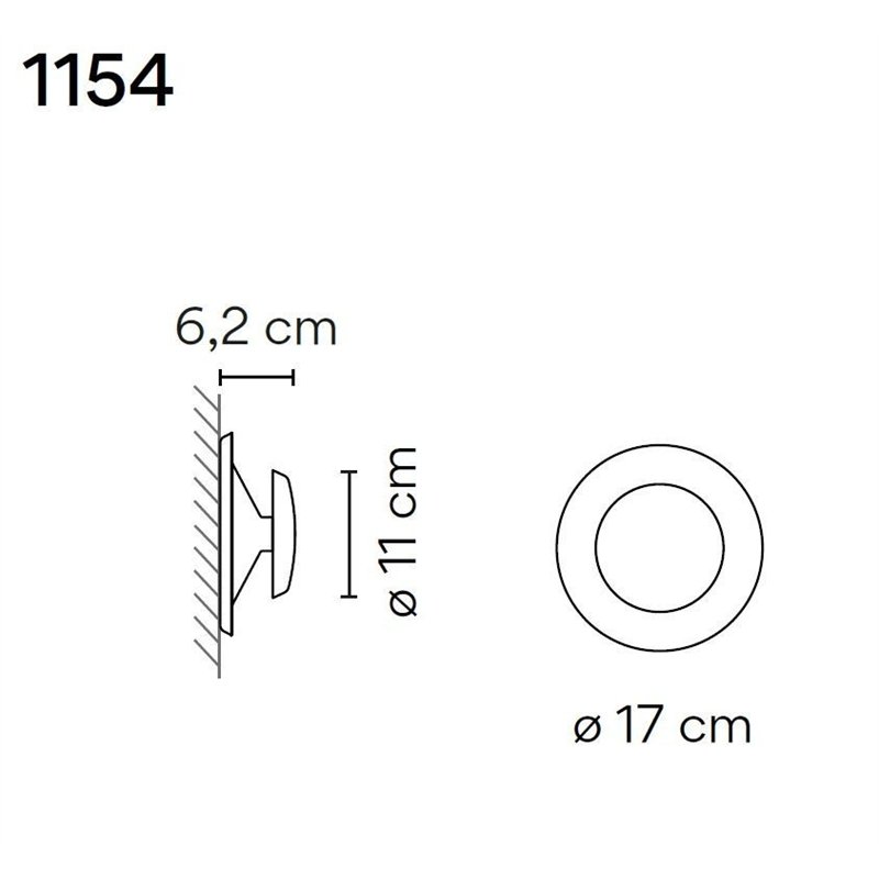 Vibia Top 17 wall lamp