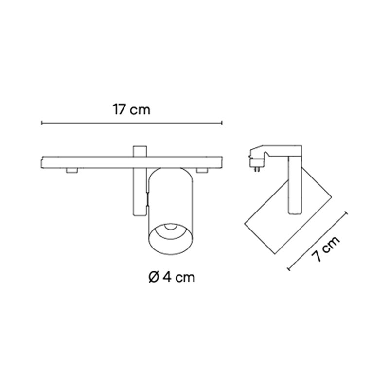 Vibia Circus Wide 40° Side-spot - 0137 Leuchte für Schienenbeleuchtung