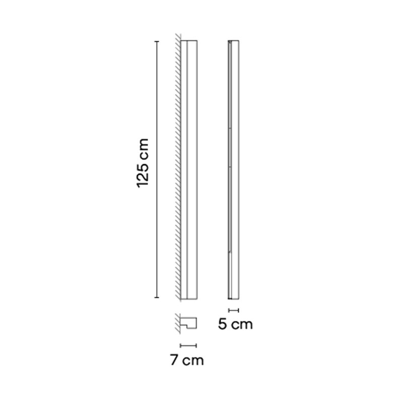 Vibia Offset Colour Mood Grazer 125 cm Right - 1760 Deckenlampe