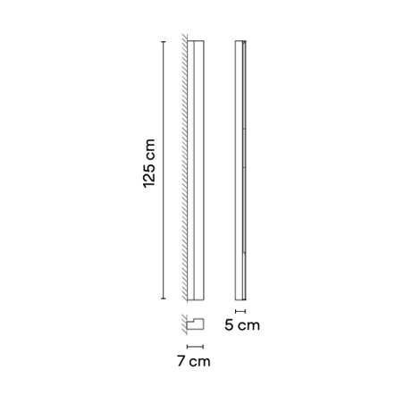 Vibia Offset Colour Mood Grazer 125 cm Left - 1762 ceiling lamp