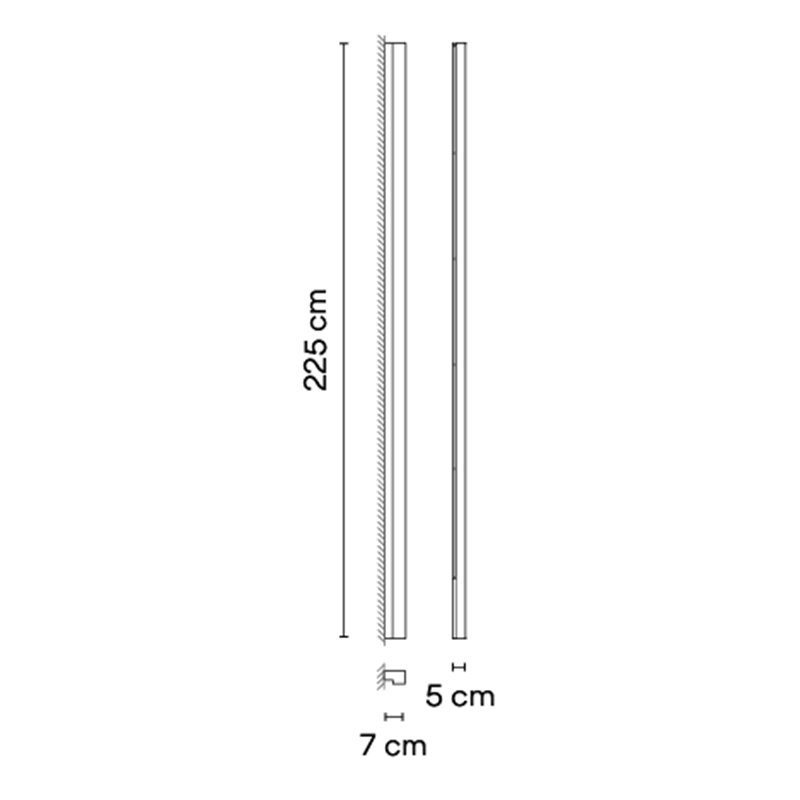 Vibia Offset Colour Mood Grazer 225 cm Right - 1765 Deckenlampe