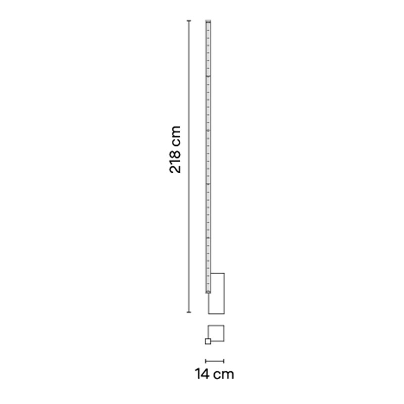 Vibia Offset 14 x 128 cm - 1780 Stehlampe