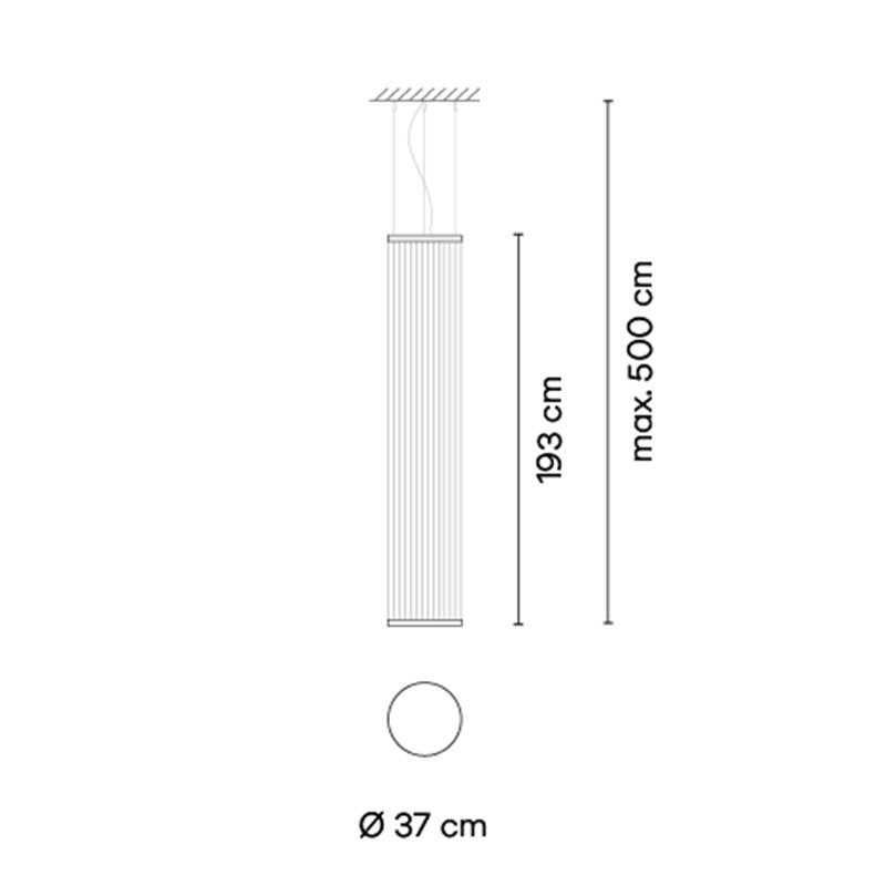 Vibia Array Ø 37 cm - 193 cm - 1810 Hängelampe