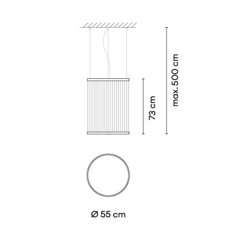 Vibia Array Ø 55 cm - 73 cm - 1815 suspension lamp
